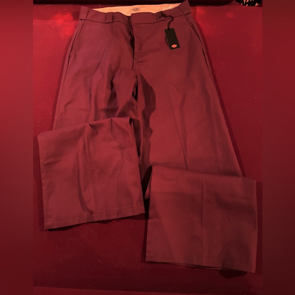 Pants Women’s Burgandy Dickie’s Regular Wide Fit 14R NWT